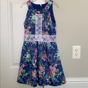 Girls Floral Tank Top Dress